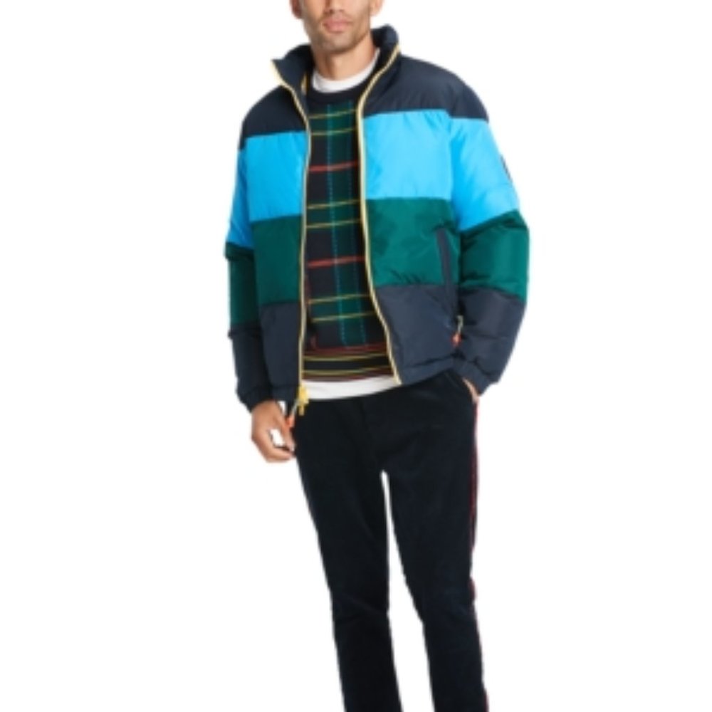 NWT Tommy Hilfiger Men's Colorblocked Puffer Jacket Winter Size XXL $250 D0062